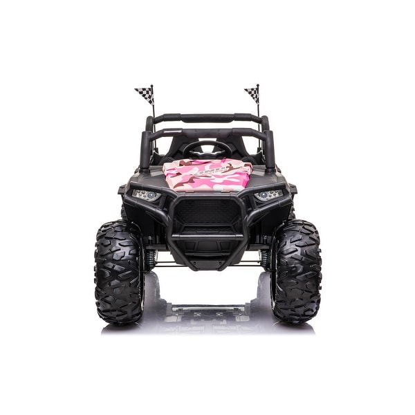 24V Double Drive UTV with Media & Bluetooth for Kids