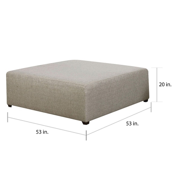 ACME Petillia Modular Sandstone Fabric Cocktail Ottoman