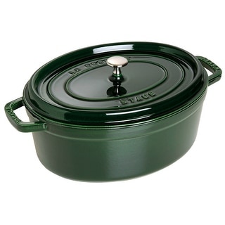 STAUB Cast Iron Oval Cocotte, Dutch Oven, 5.75-quart, serves 5-6, Made in France - 5.75-qt