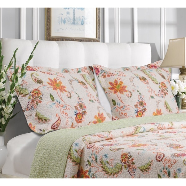 Greenland Home Fashions Barcelona Cotton Sham Pair (Set of 2)