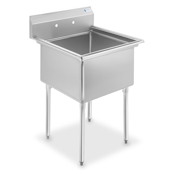 30 Inch Wide NSF Stainless Steel Prep and Utility Sink by GRIDMANN - Silver