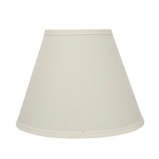 Aspen Creative Off White Hardback Empire Shape UNO Construction Lamp Shade (6" x 12" x 9")