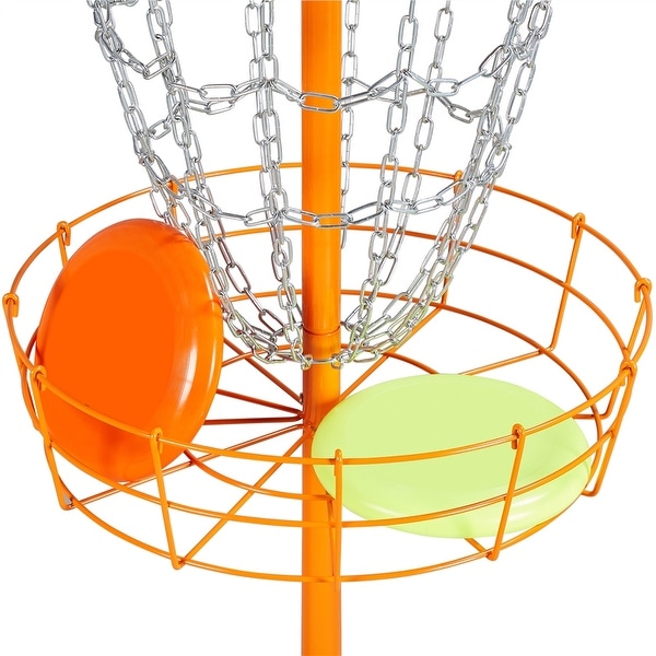 Yaheetech 12-Chain Disc Golf Basket Portable Metal Disc Golf Target