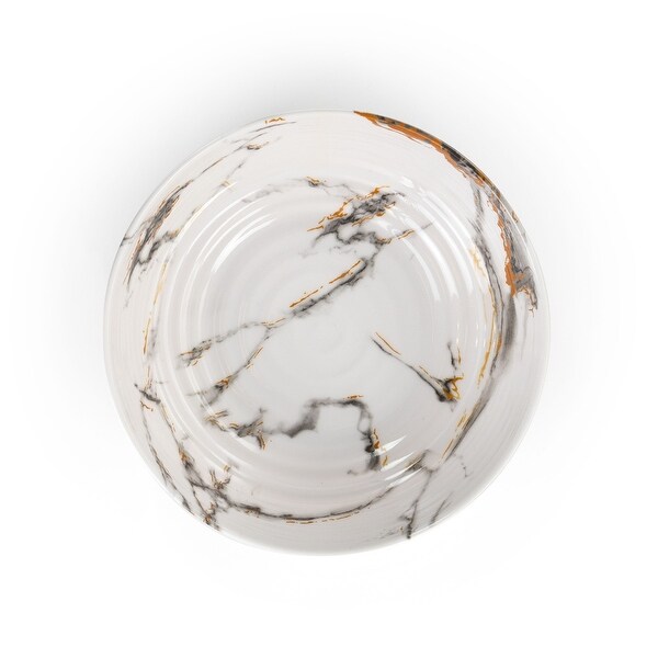 Elama Fine Sculpture 12 pc Lightweight Melamine Dinnerware Set