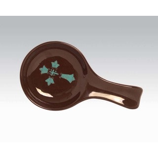 HiEnd Accents Cross Spoon Rest Turquoise