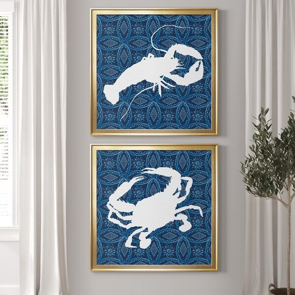Sea Patterner Lobster Premium Framed Canvas - Ready to Hang