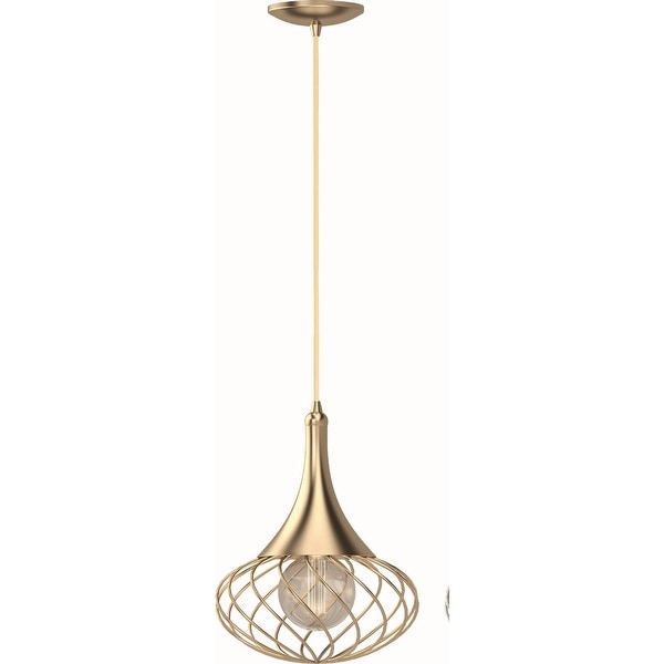 Volume Lighting 1-Light Indoor Antique Gold Hanging Mini Pendant - Antique Gold