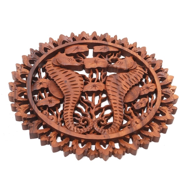 Novica Handmade Bath Day Ceramic And Teak Wood Bath Accessory Set (3 Pieces)