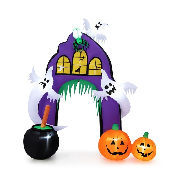 9 FT Tall Halloween Inflatable Castle Archway Blow up Walkway