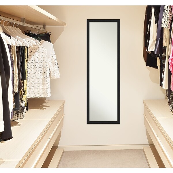 Non-Beveled Full Length On The Door Mirror - Grace Frame