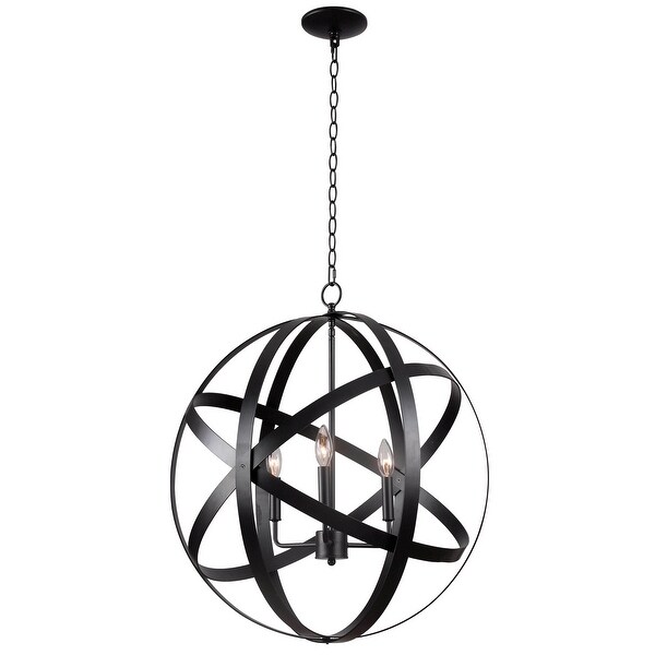 Encompass Black Finish 3 Light Pendant