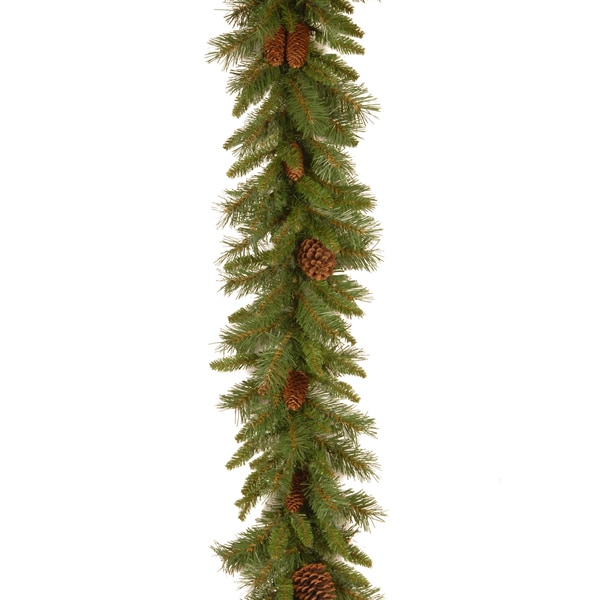 9-feet Artificial Indoor/Outdoor Pine Cone Garland