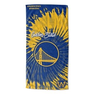 NBA 720 Warriors Pyschedlic Beach Towel - 30x60