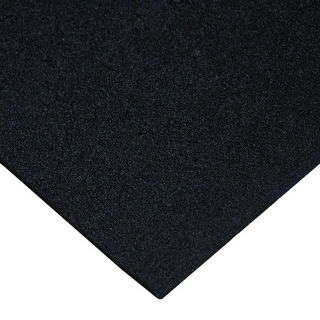 Rubber-Cal Open Cell Rubber - EPDM - 1/4" Thick x 39" Width x 78" Length - Black - 39x78