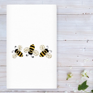 Authentic Hotel and Spa Bee Dance - Embroidered Luxury 100% Turkish Cotton Hand Towel