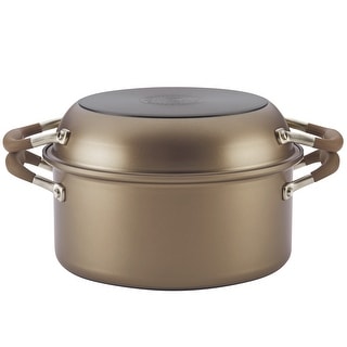 Anolon Advanced Umber 2-in-1 Nonstick 5-Quart Dutch Oven with Everything Pan Lid, 11-Inch