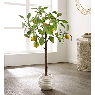 SAFAVIEH Faux Lemon Potted Tree - 21.3" W x 20.5" L x 35" H