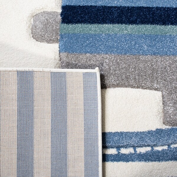 SAFAVIEH Carousel Kids Brunhildis Stripe Dog Rug