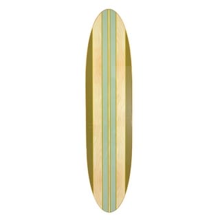Lacquered Wood Surfboard Wall Décor (Hangs Vertical or Horizontal)