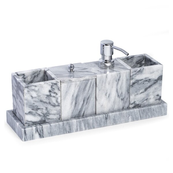 Marble Bath Tumbler in Cloud Grey