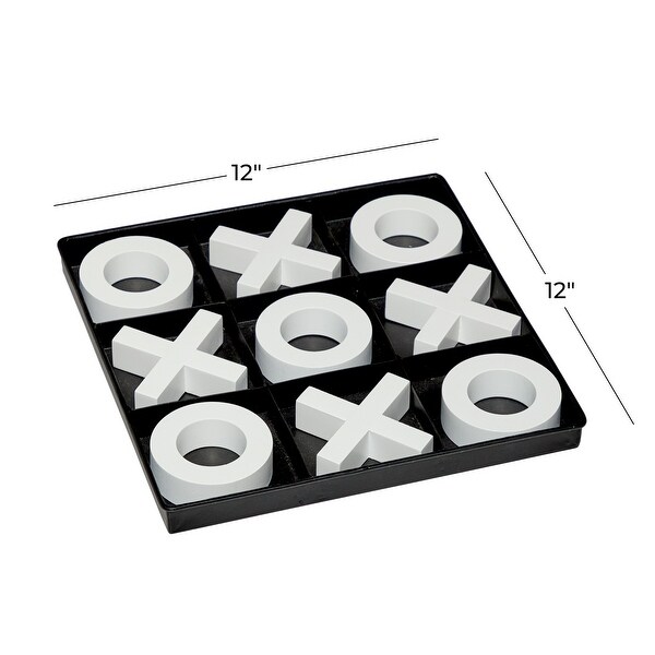 Black Wood Modern Game Set 1 x 12 x 12 - 12 x 12 x 1