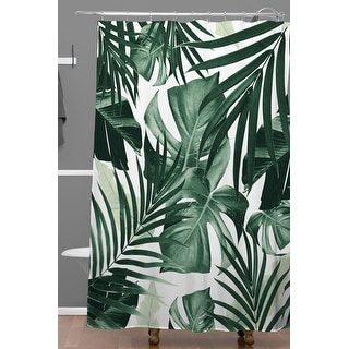 Deny Designs Tropical Jungle Leaves Shower Curtain