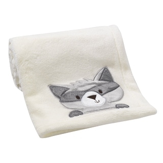 Bedtime Originals Friendly Forest Soft Cream Raccoon Baby Blanket