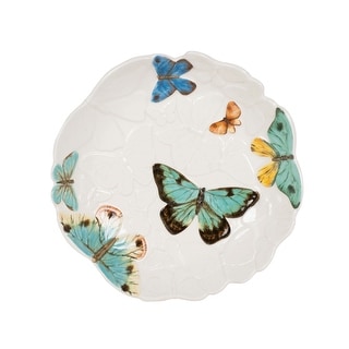 Fitz and Floyd 9.5-in Butterfly Fields Entre Bowl