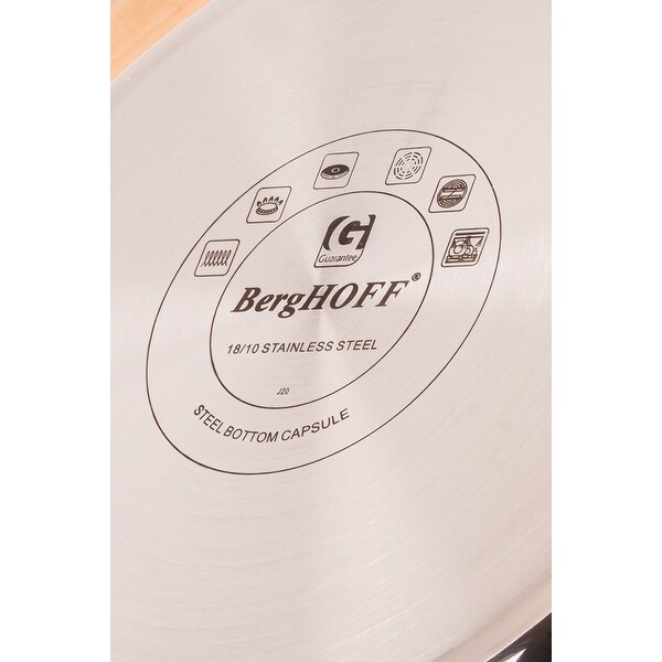 Ouro Gold 18/10 SS Covered Dutch Oven 8"/Metal Lids