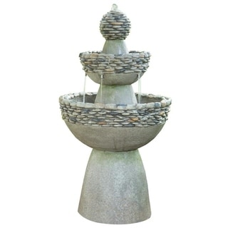 Teamson Home - Outdoor Garden Zen 3-Tier Waterfall Fountain