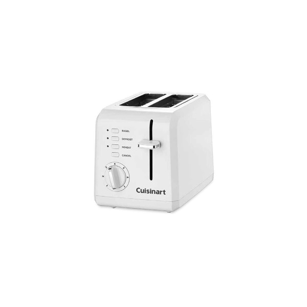 Cuisinart 2-Slice White Toaster, Stainless Steel CPT-122