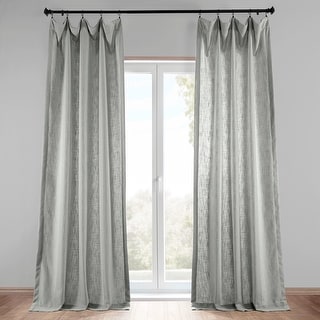 Exclusive Fabrics Heavy Faux Linen Curtain (1 Panel)