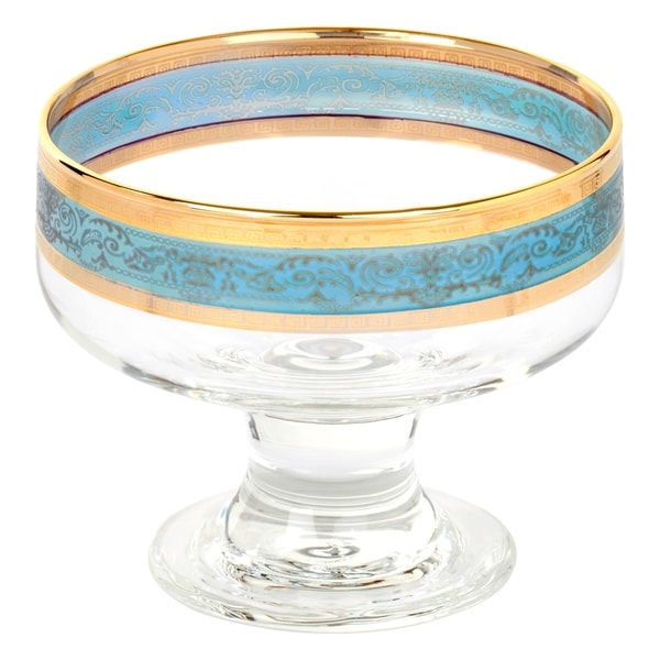 Pedastal Bowls Set of 6 Melania Collection Multicolor