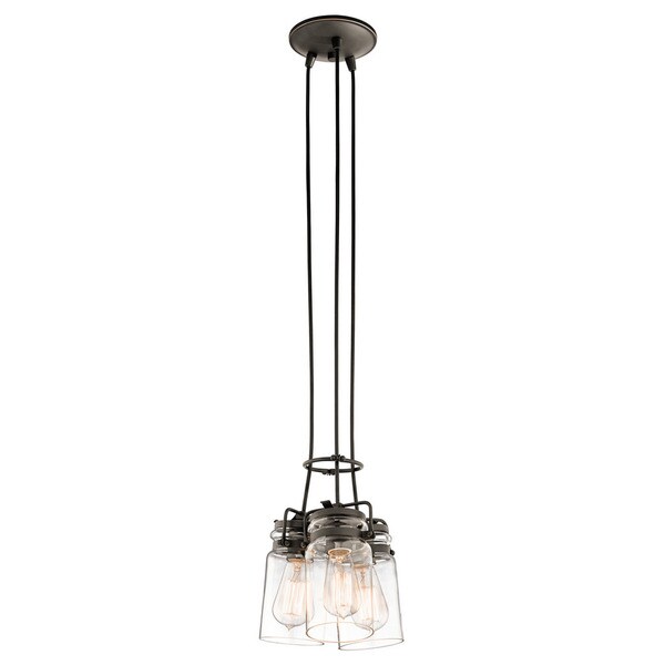 Kichler Lighting Brinley Collection 3-light Olde Bronze Pendant