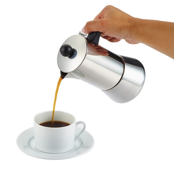 BonJour Coffee Stainless Steel 4-cup Stovetop Espresso Maker