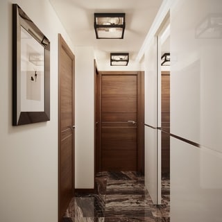 Carbon Loft Fallon 2-light Dark Bronze Flush Mount Ceiling Light