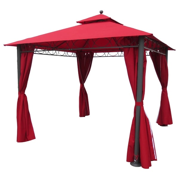 St. Kitts 10-foot Double-vented Canopy Gazebo