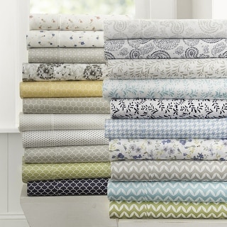 Becky Cameron Premium Ultra Soft Patterned 4 Piece Deep Pocket Bed Sheet Set