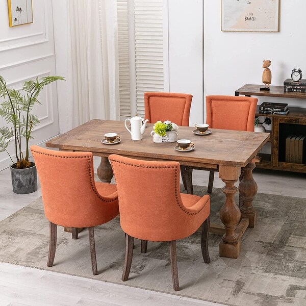 Set of 2 Dining Chairs Dining Room Chairs Kitchen Chairs with Solid Wood Legs for Living Room Side Chair for Restaurant Home