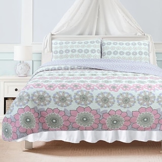 Lola Floral Cotton Quilt and Sham Set