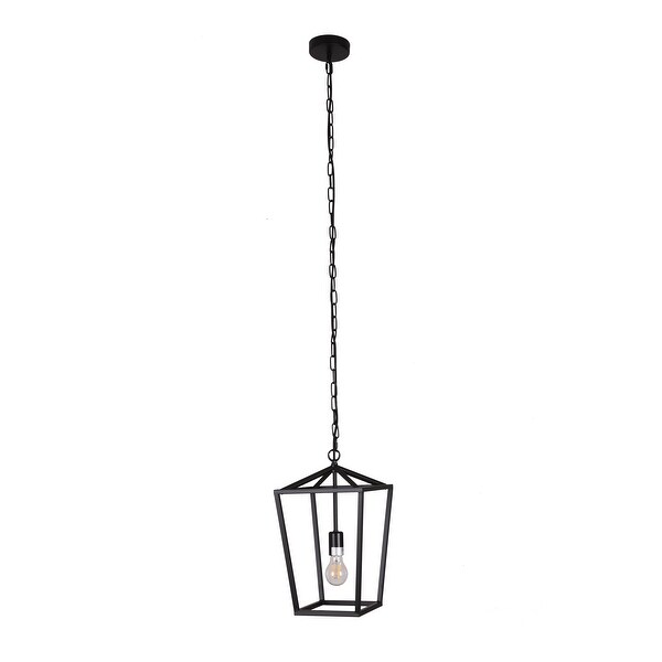 Black 1-light Lantern Pendant