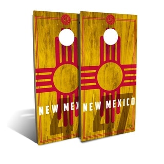 New Mexico State Flag 2.0 Backyard Cornhole Board Set (Includes 8 Bags) - N/A