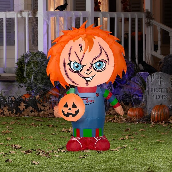 42" Inflatable Halloween Chucky from Child's Play - 42 in