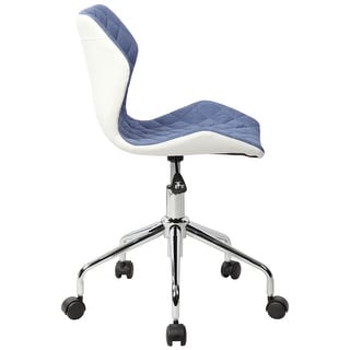 Pneumatic Adjustable Seat Height 360 Degree Swivel Deluxe Modern Office Armless Task Chair with Non-marking Nylon Casters
