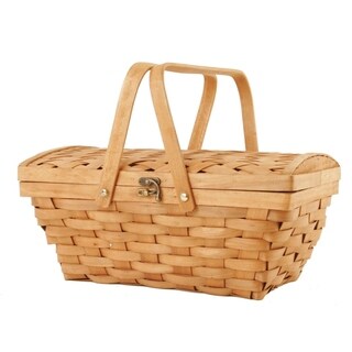 Wald Imports 14-inch Woodchip Picnic Basket