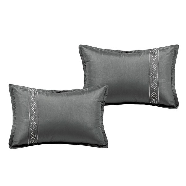 Wellco Bedding Comforter Set Bed In A Bag - 7 Piece - Luxury Oversized Comforters,Queen,King