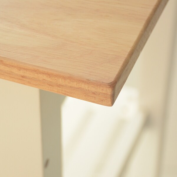 Kitchen Cart with Rubber Wood Top & 2 Lockable Wheels Kitchen Island