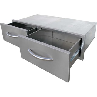 2 Drawer, Horizontal Bins