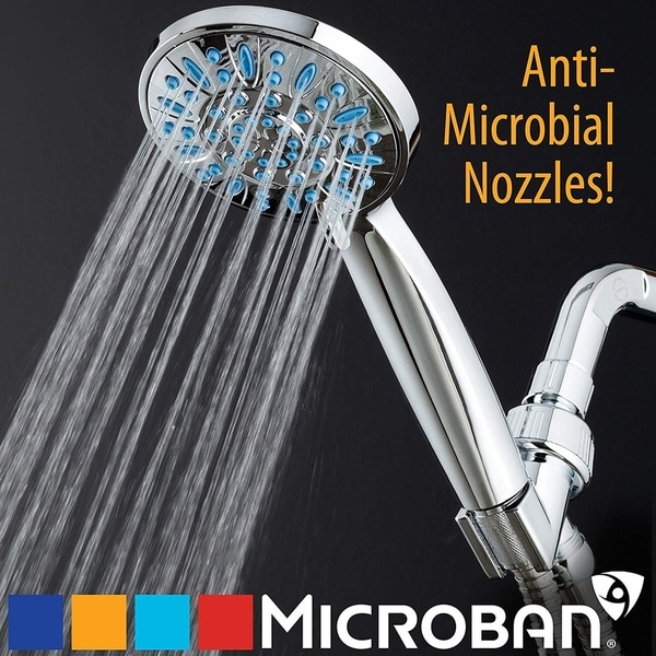 AquaDance Microban Antimicrobial High-Pressure 4-inch Hand Shower