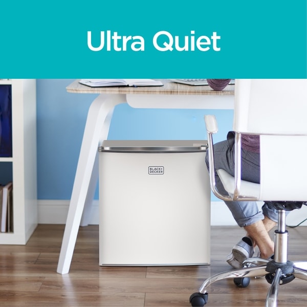 Black and Decker 1.7 cu ft. Compact Fridge, White